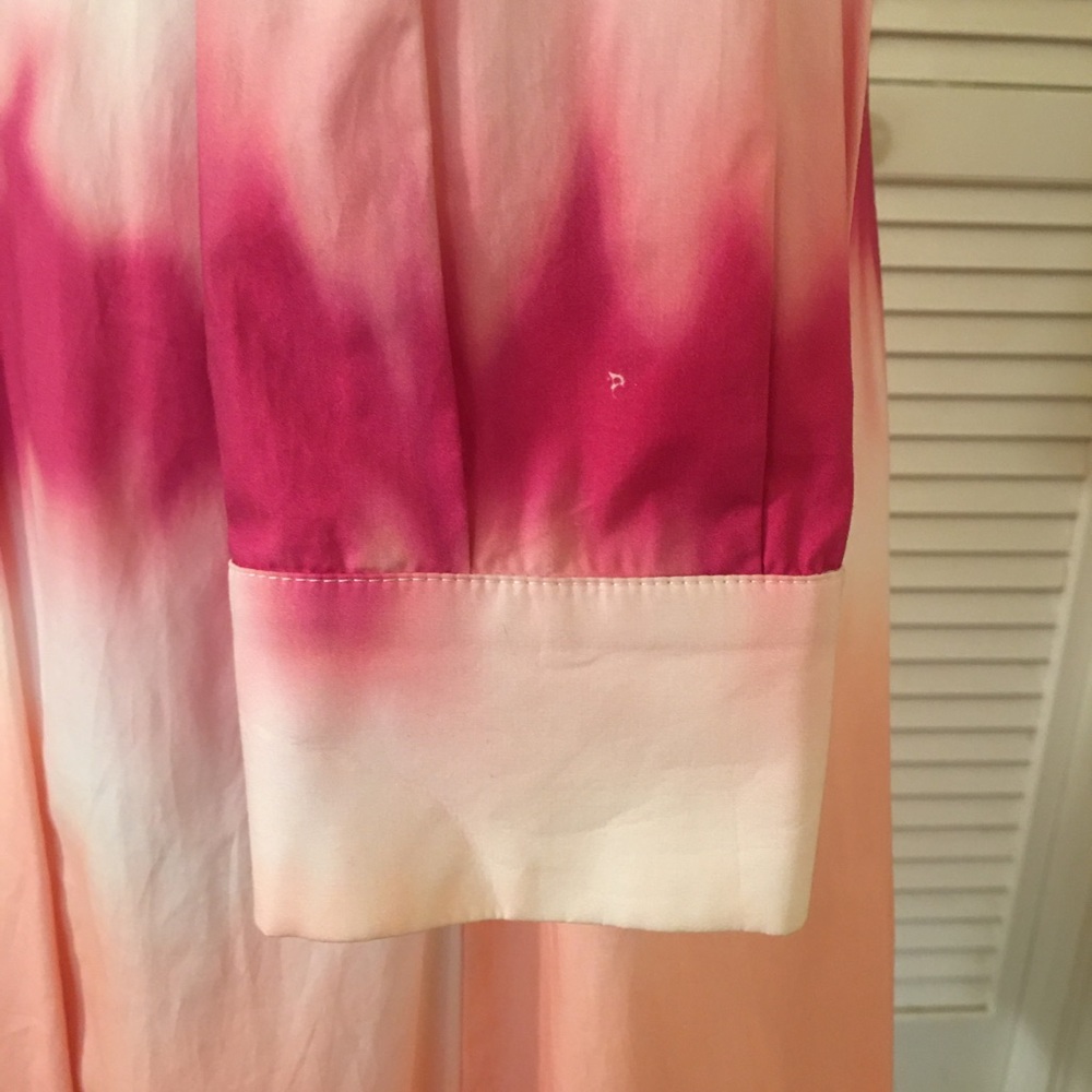 Piazza Sempione Elegant Pink Ombre Luxury Designer Shirt Dress NWT Size 40 (6) - Picture 11 of 11